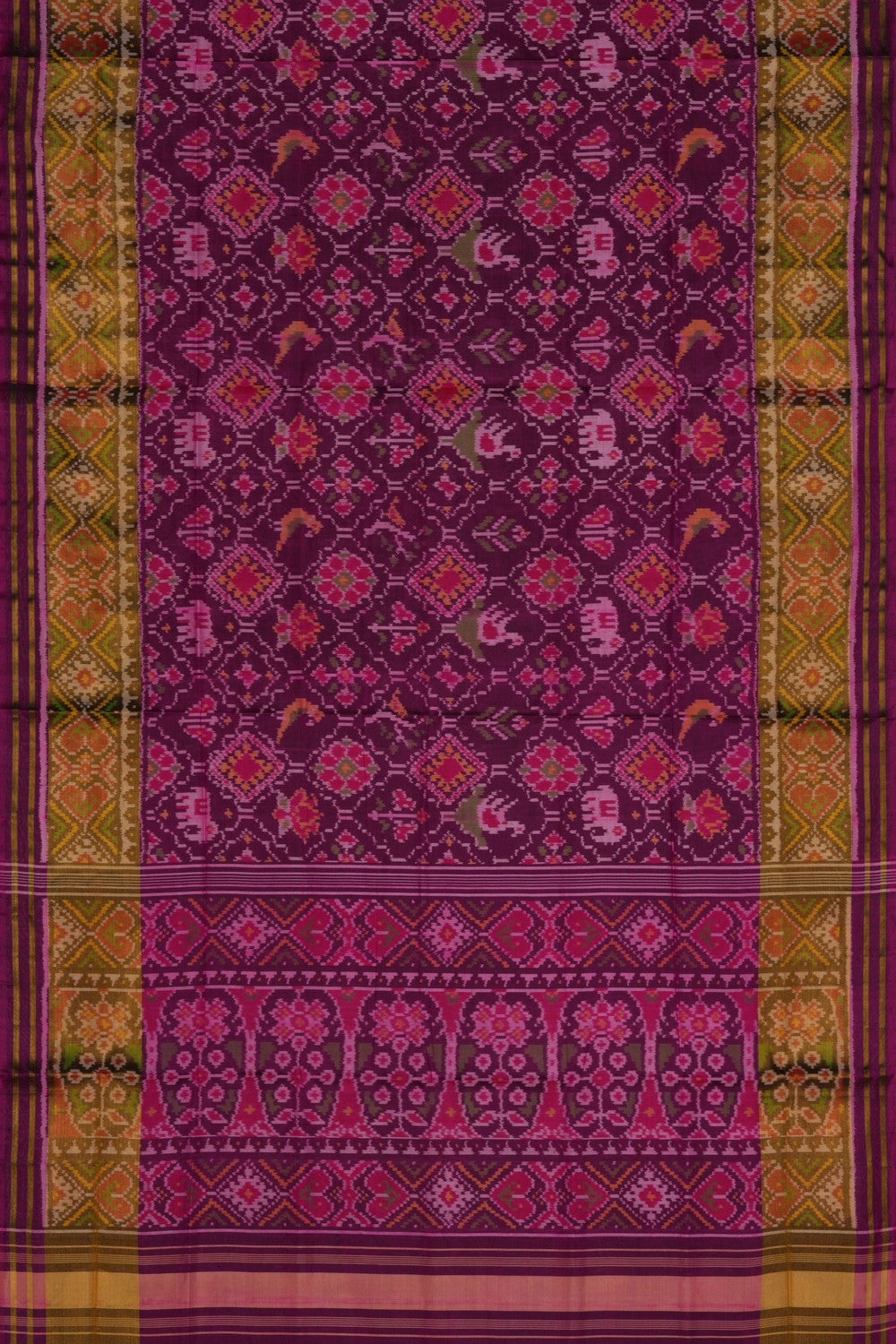 Image of Rajkot Silk Purple Saree