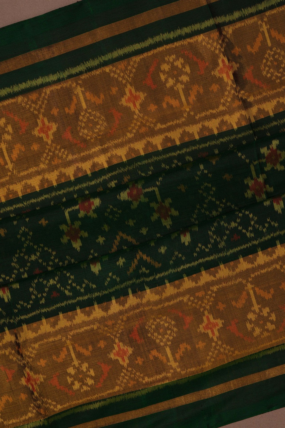Rajkot Silk Green Saree