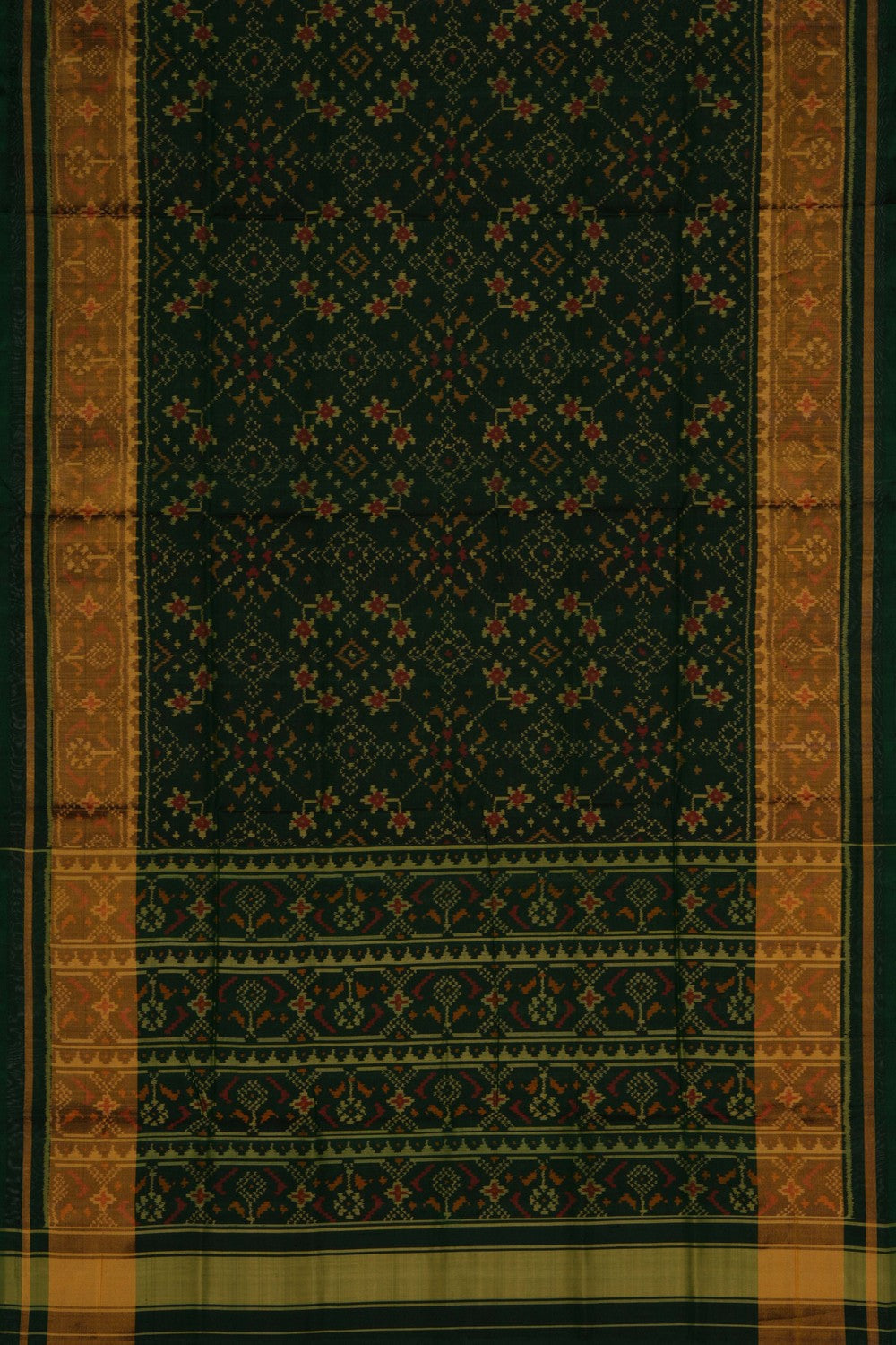 Rajkot Silk Green Saree