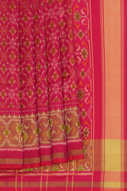 Image of Rajkot Silk Fuchsia Pink Saree