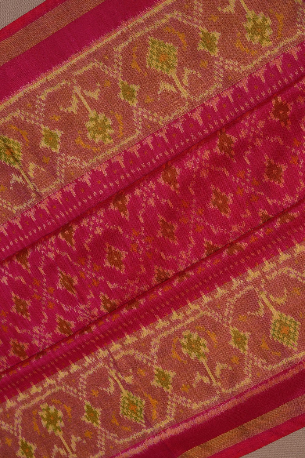 Rajkot Silk Fuchsia Pink Saree