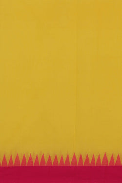 Image of Ponduru Cotton Yellow Saree