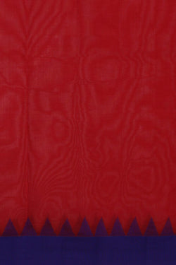 Image of Ponduru Cotton Red Saree
