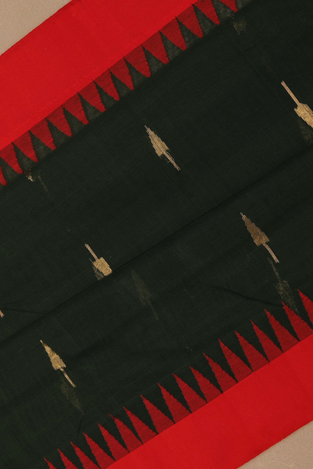 Ponduru Cotton Green Saree