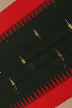 Image of Ponduru Cotton Green Saree