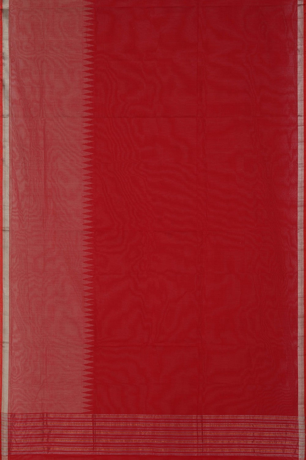 Image of Ponduru Cotton Red Saree