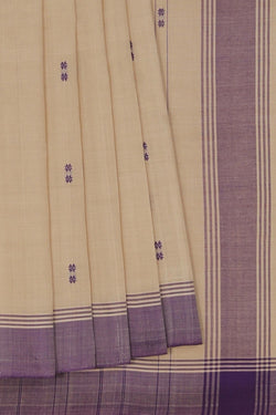 Image of Ponduru Cotton Beige Saree