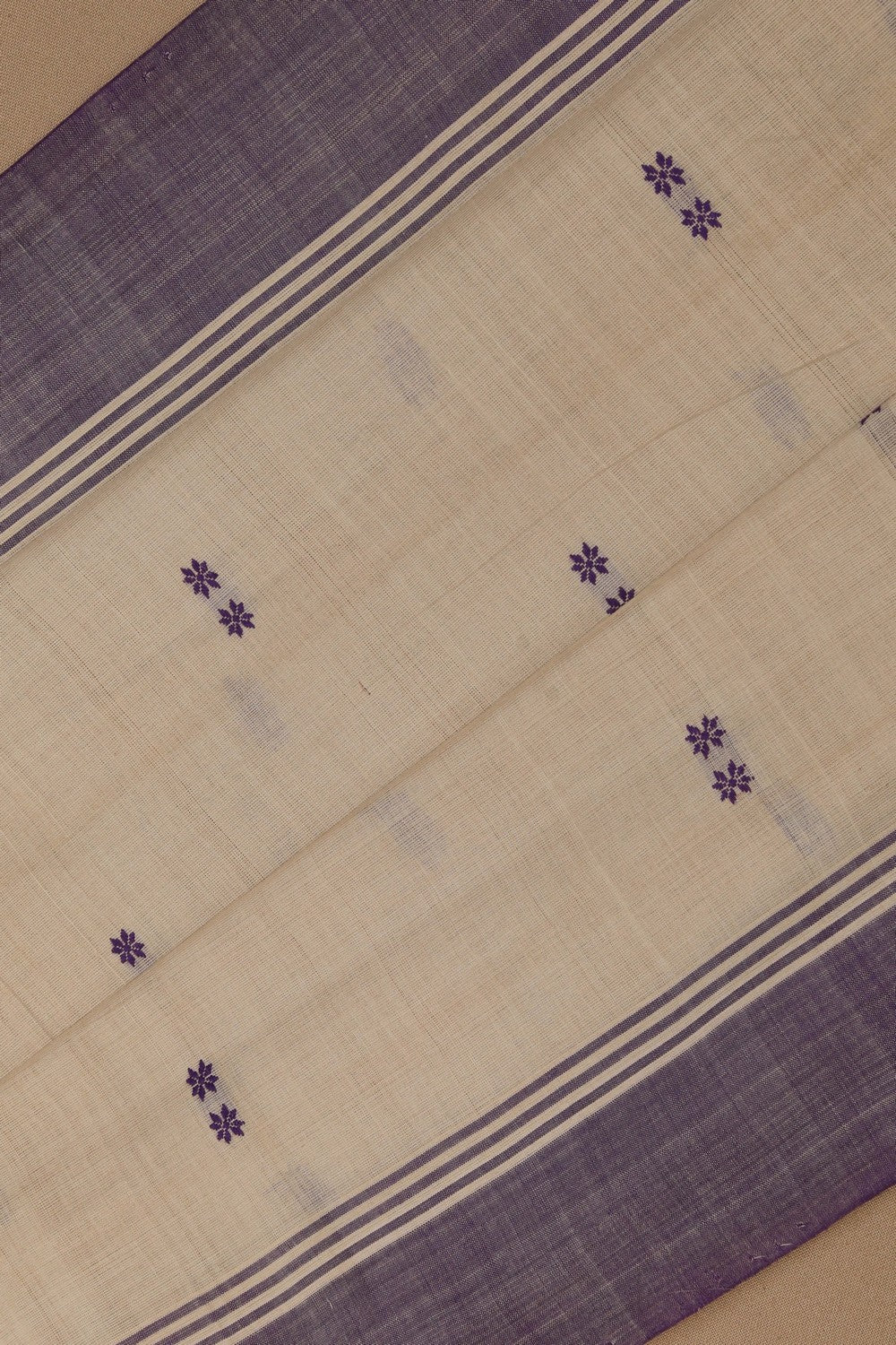 Ponduru Cotton Beige Saree