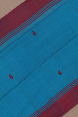 Image of Ponduru Cotton Blue Saree