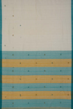 Image of Ponduru Cotton White Saree
