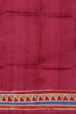 Image of Batik Painted Silk Saree