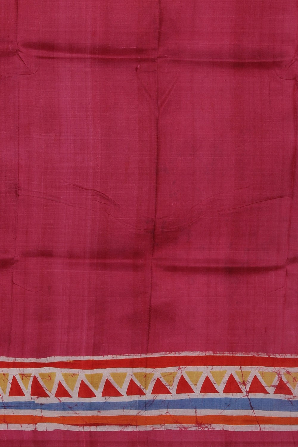Image of Batik Painted Silk Saree