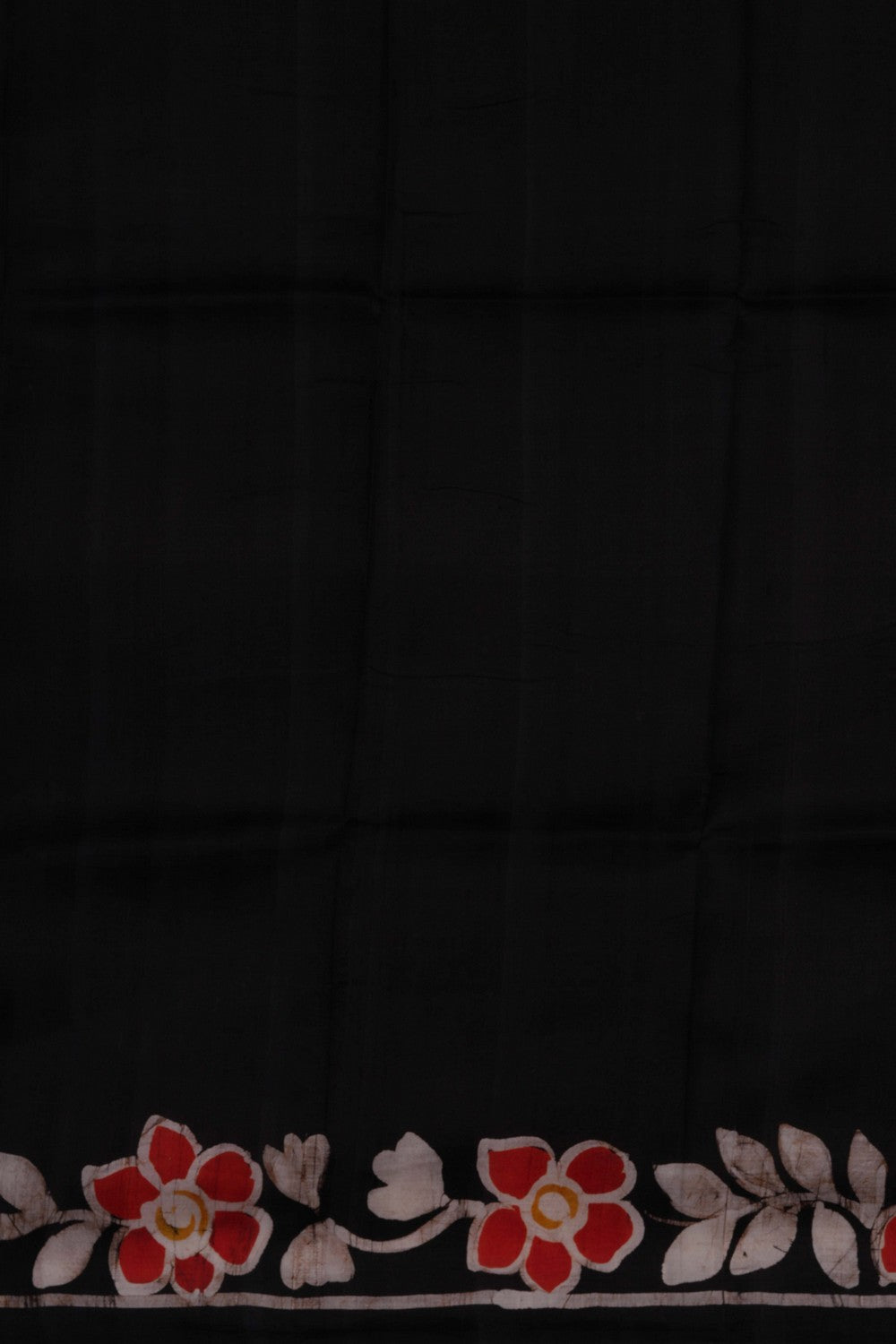 Image of Batik Painted Silk Saree