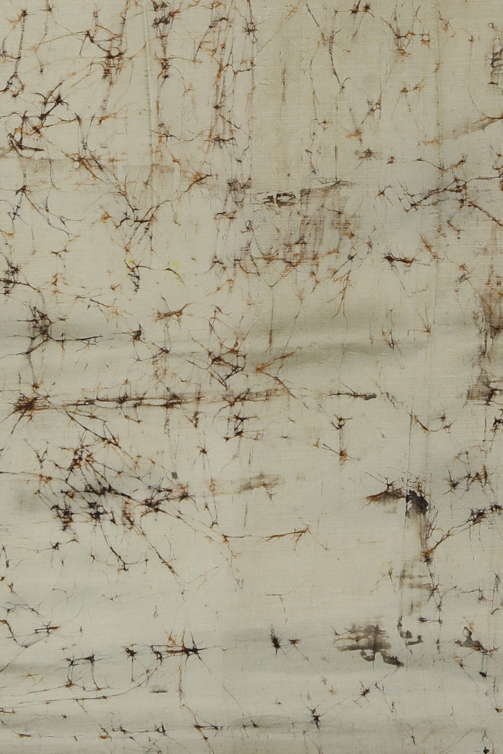 Image of Floral Painted Silk Saree