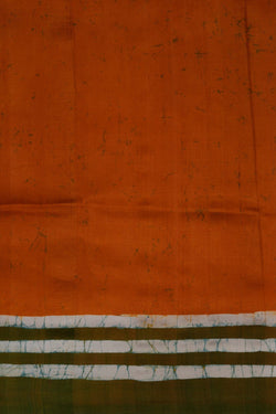 Image of Batik Painted Silk Saree