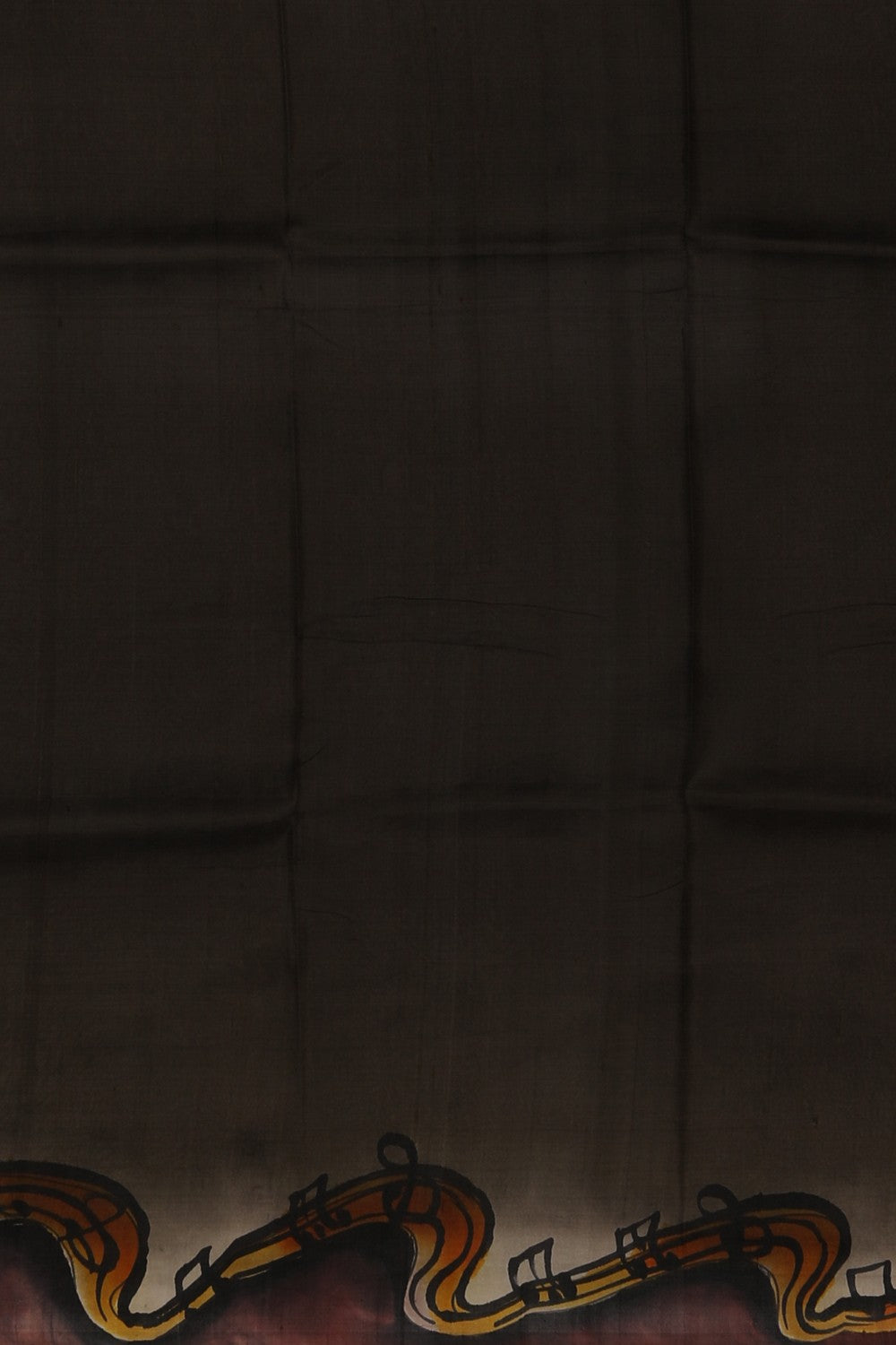 Image of Musical Charm Painted Silk Saree