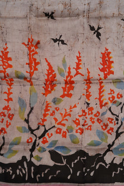 Image of Batik Silk Saree