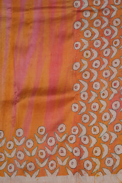 Image of A Kantha Embroidered Tussar Silk Saree