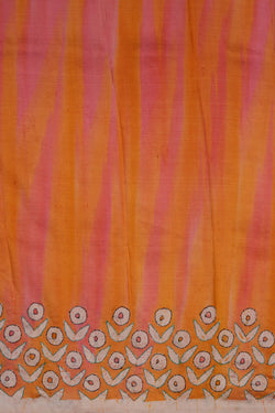 Image of A Kantha Embroidered Tussar Silk Saree