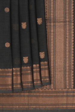 Image of Kanchi Cotton Grey Saree