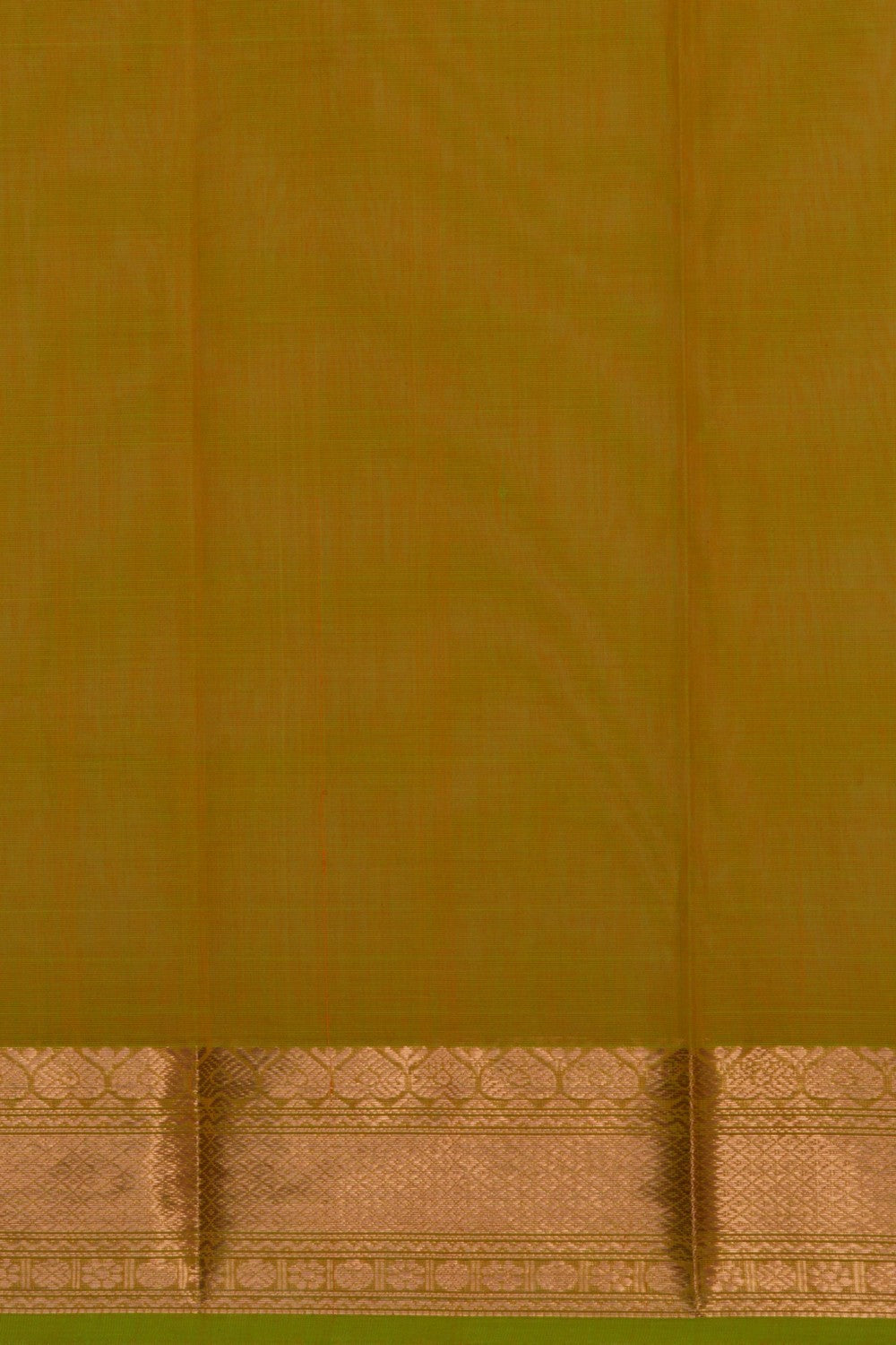 Kanchi Cotton Green Saree