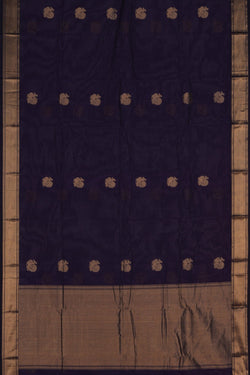 Image of Kanchi Cotton Purple Saree