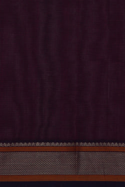 Image of Kanchi Cotton Kattam Purple Saree
