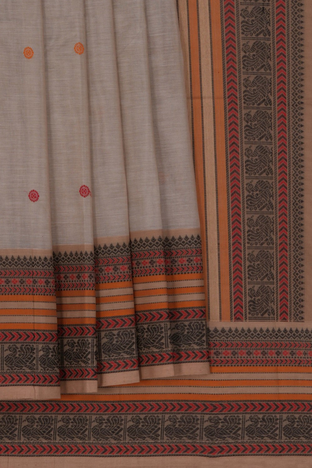 Kanchi Cotton Grey Saree