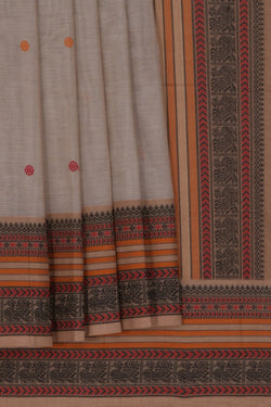 Image of Kanchi Cotton Grey Saree