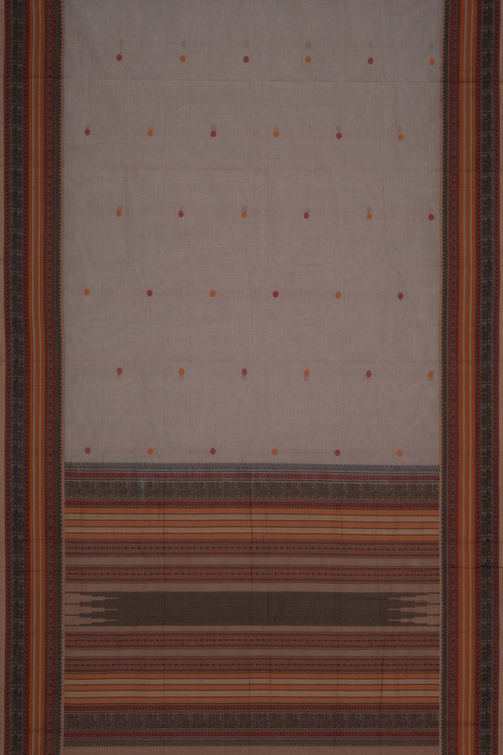Kanchi Cotton Grey Saree