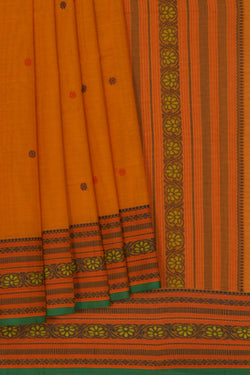 Image of Kanchi Cotton Mustard Saree
