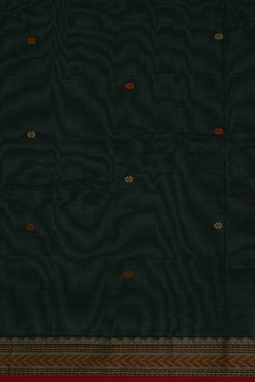 Kanchi Cotton Green Saree