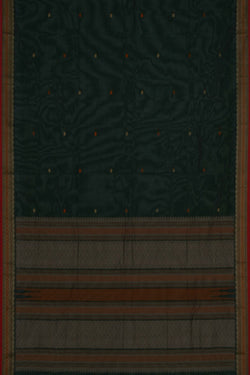 Image of Kanchi Cotton Green Saree