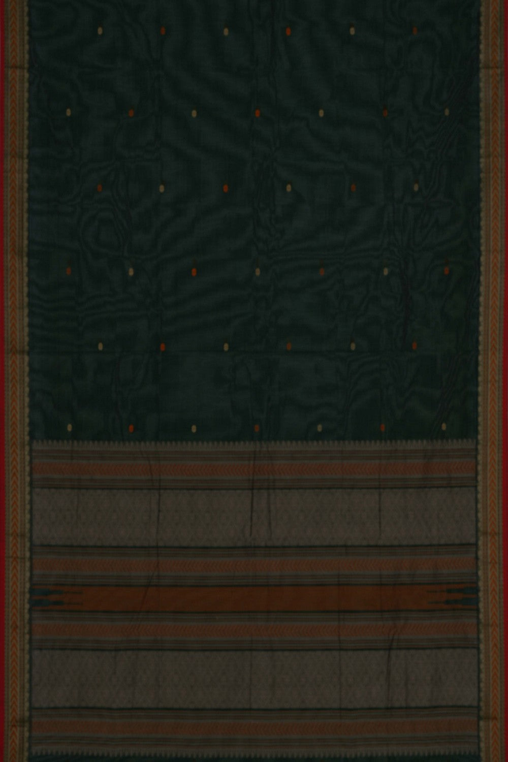 Kanchi Cotton Green Saree