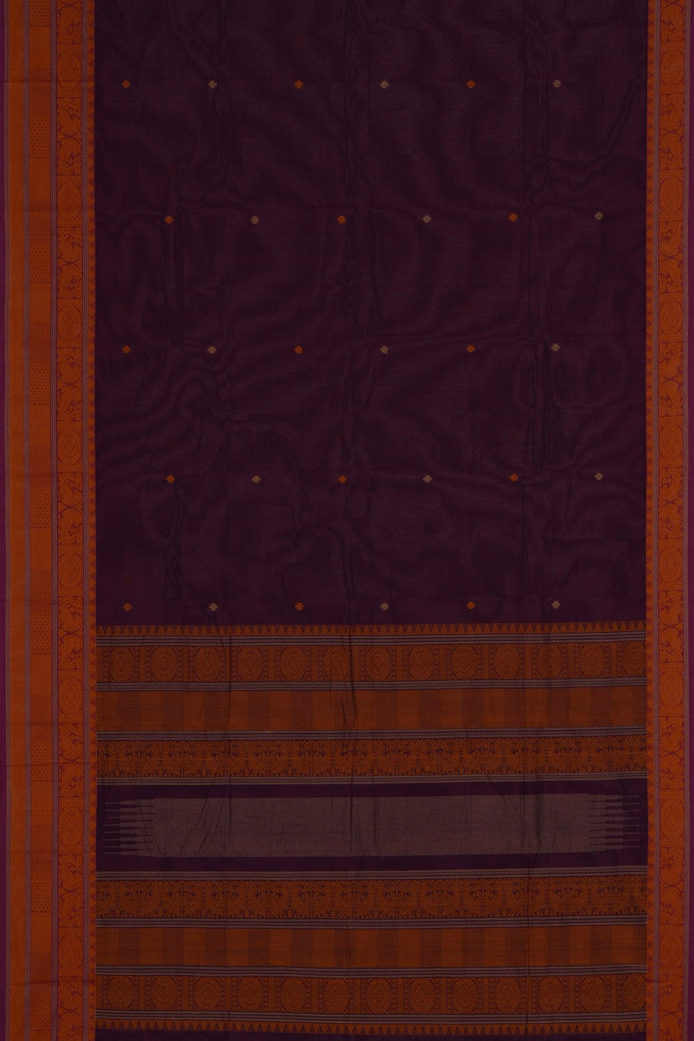 Kanchi Cotton Violet Saree