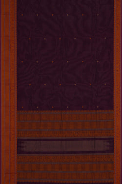 Image of Kanchi Cotton Violet Saree