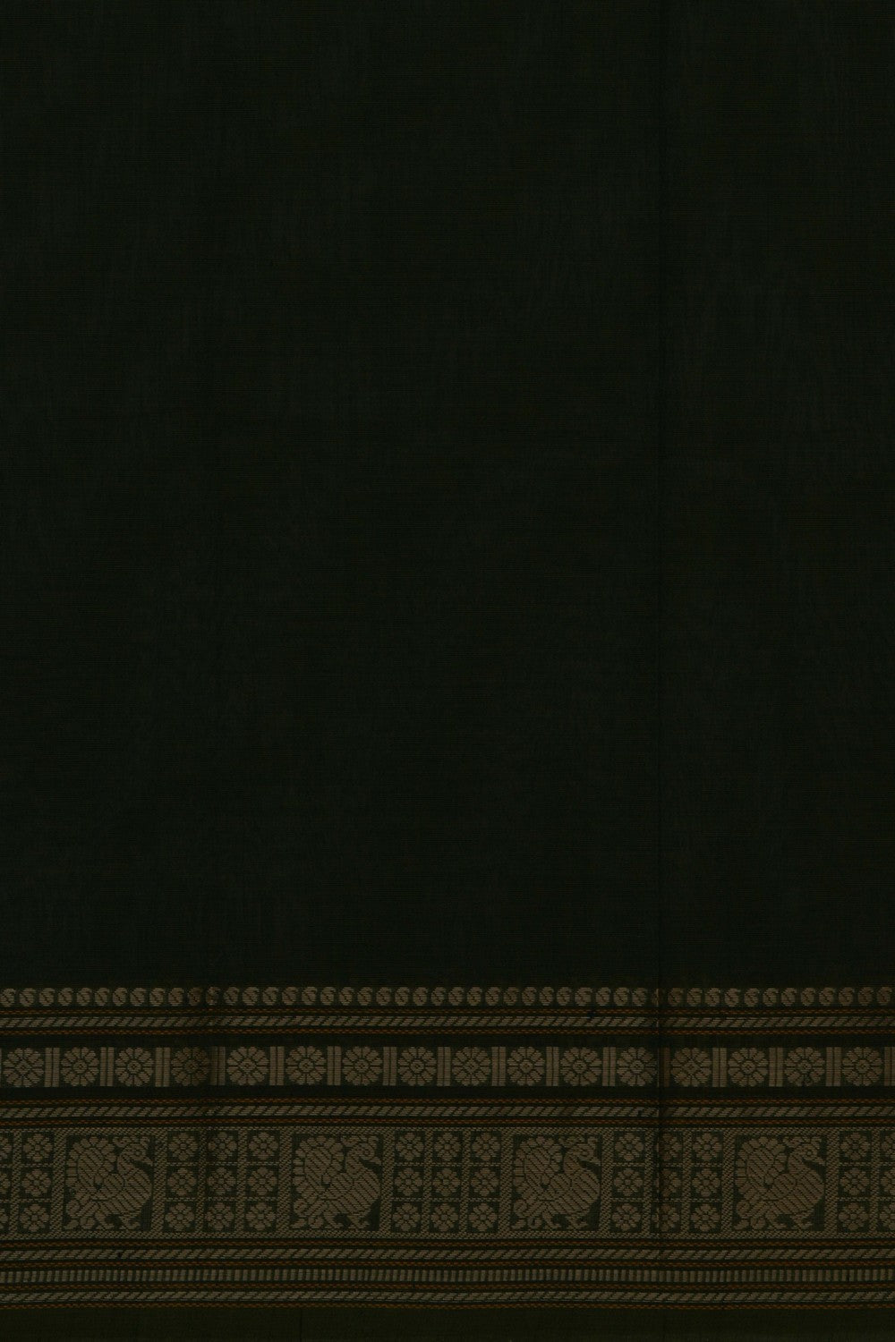 Kanchi Cotton Green Saree