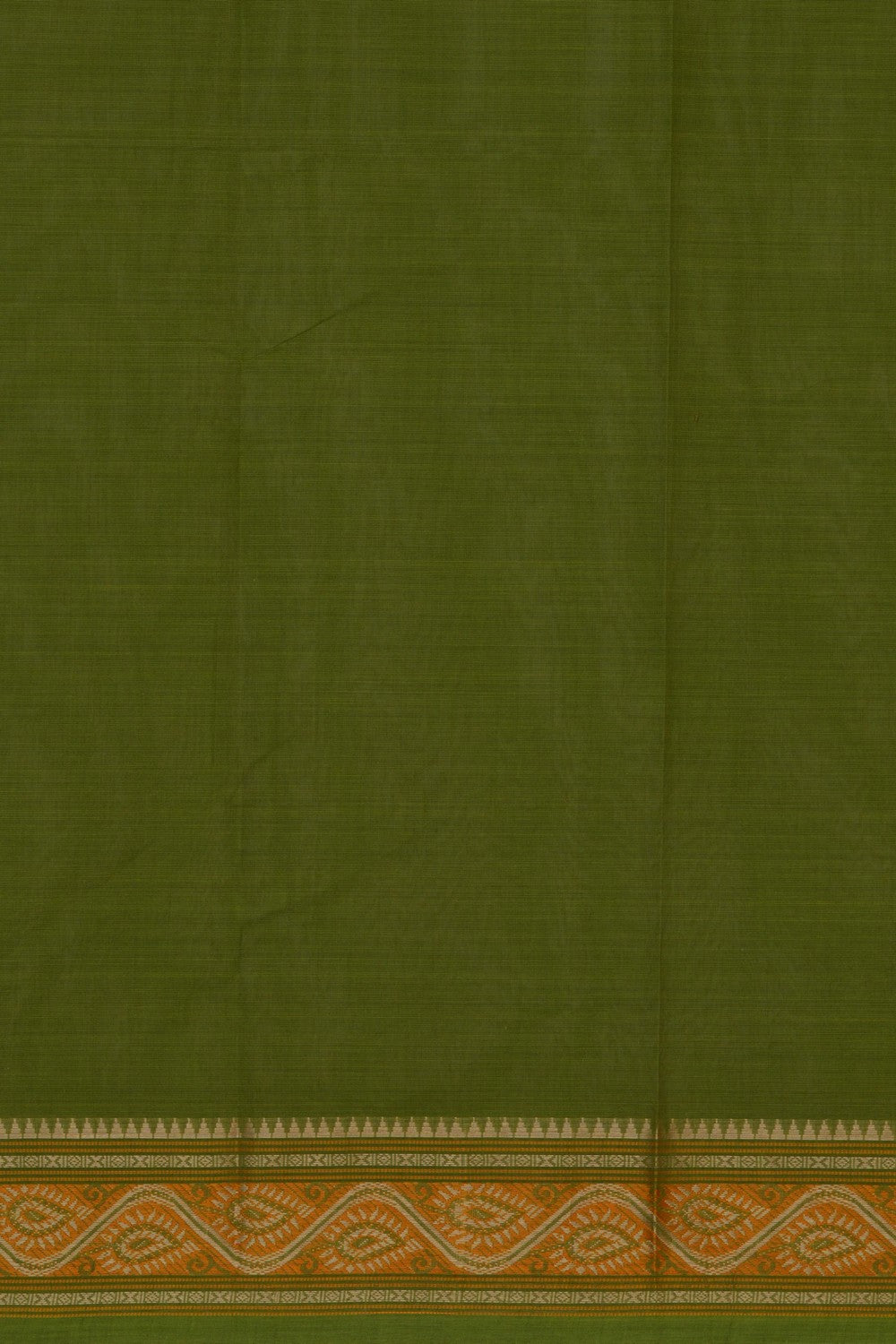 Kanchi Cotton Green Saree
