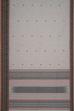 Image of Kanchi Cotton White Saree