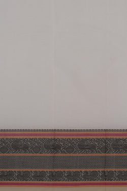 Image of Kanchi Cotton White Saree