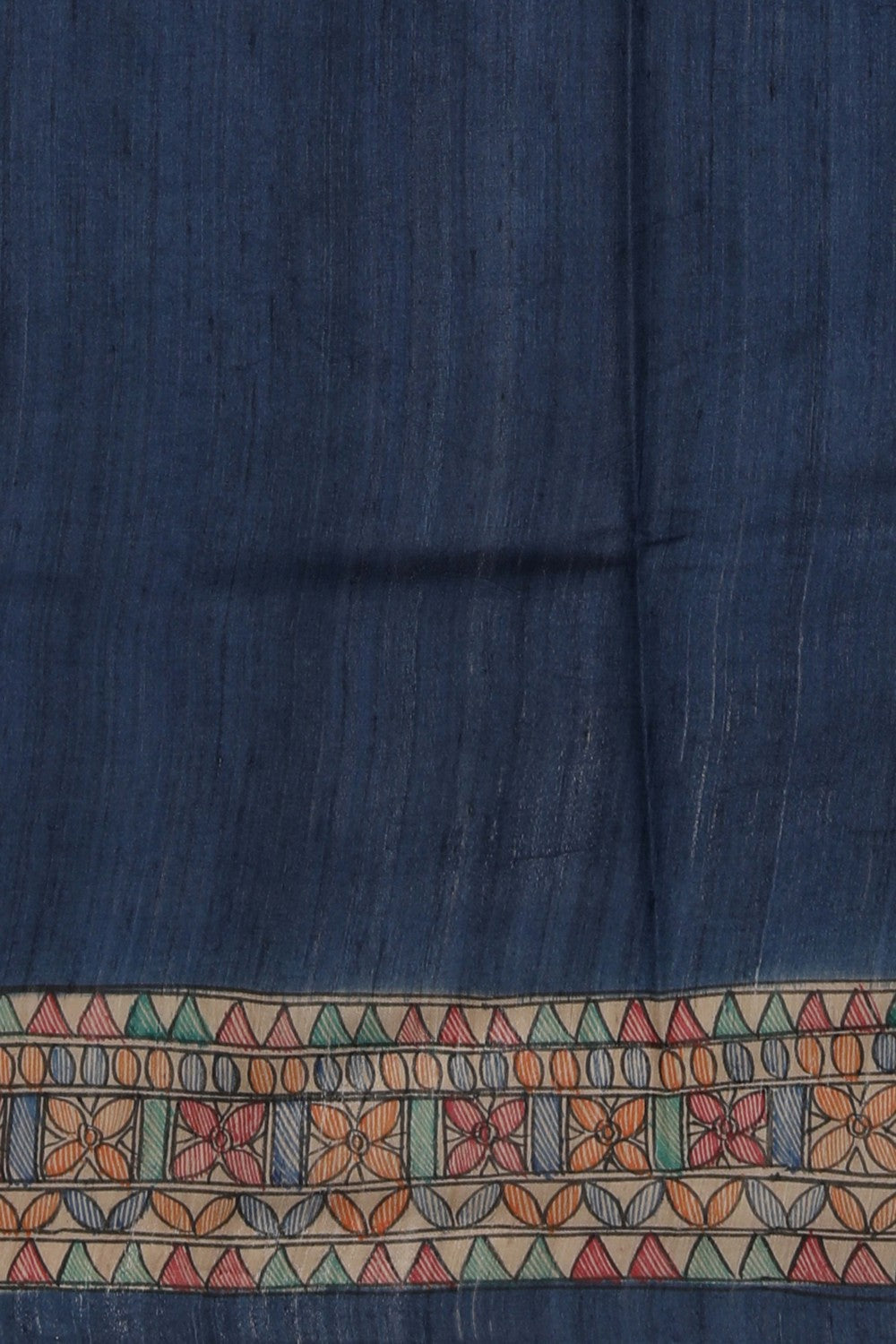 Madhubani Printed Tussar Silk Saree