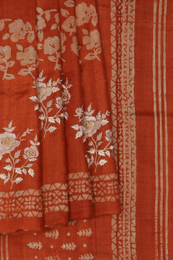 Image of Contemporary Charm Tussar Silk Saree