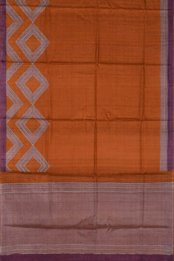 Image of Printed Tussar Silk Saree