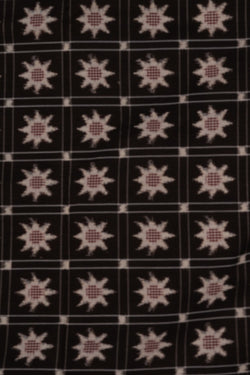 Image of Pochampally Double Ikat Black Saree