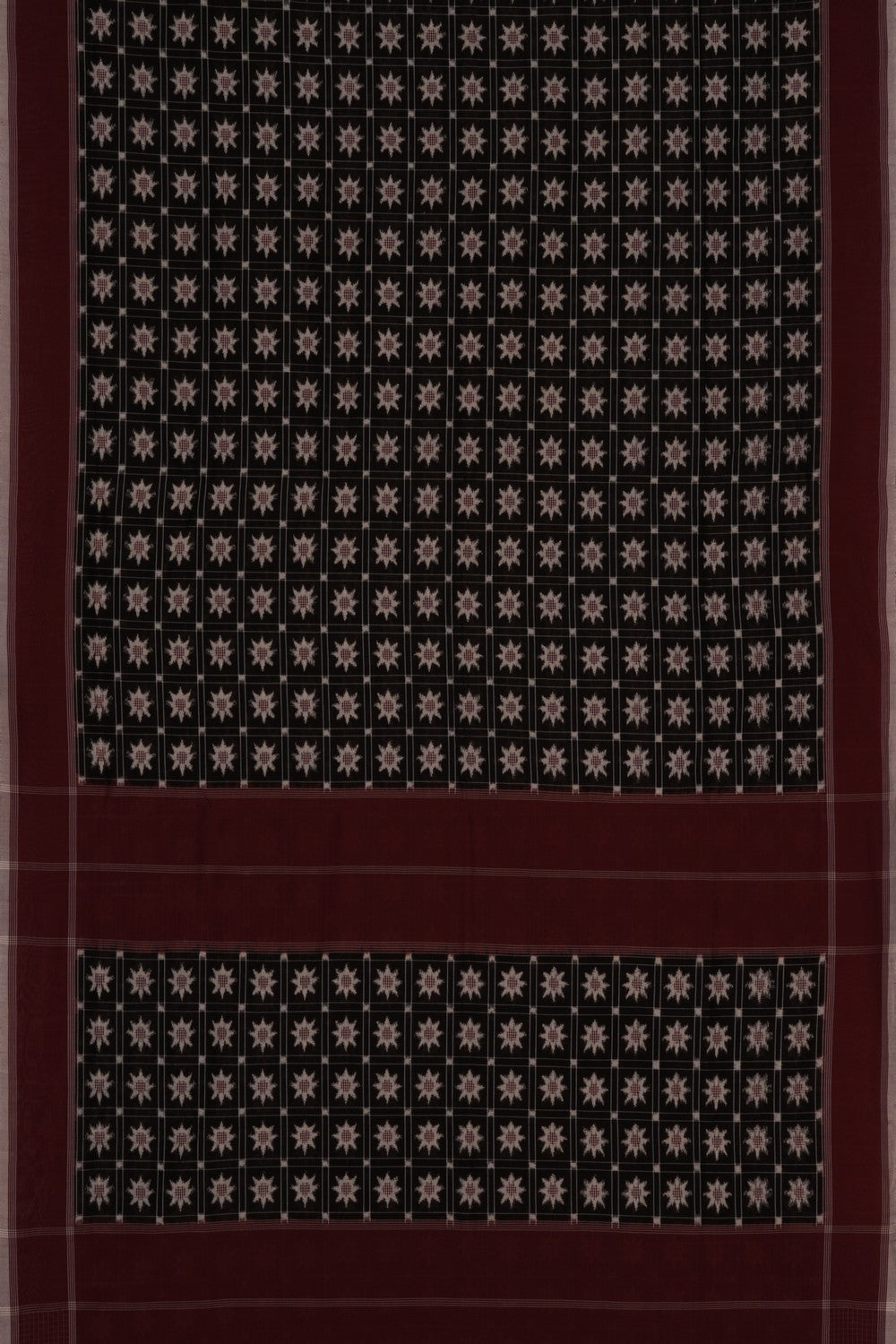 Pochampally Double Ikat Black Saree