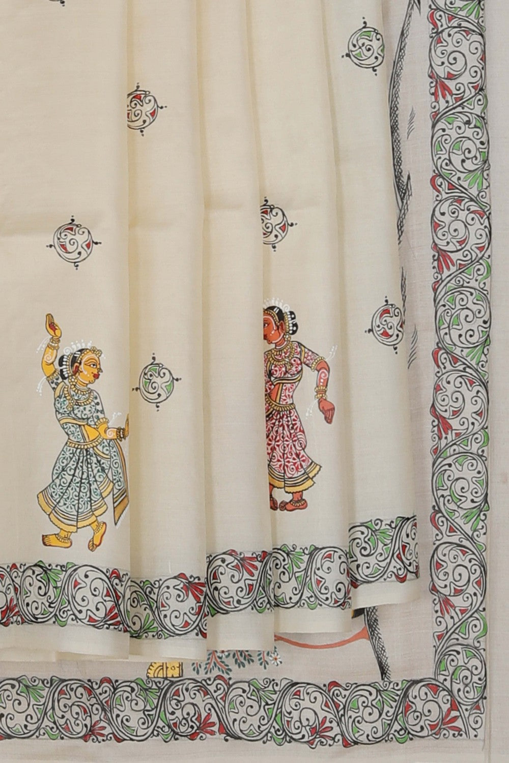 Image of Tussar Silk Patachitra Saree