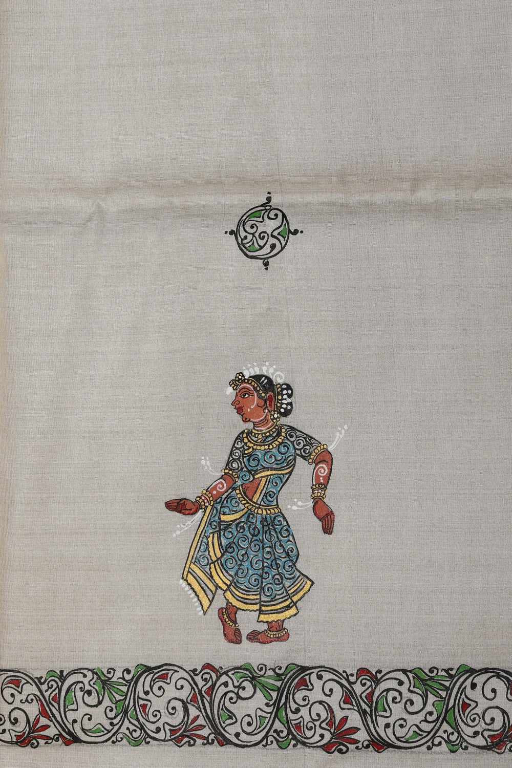 Image of Tussar Silk Patachitra Saree