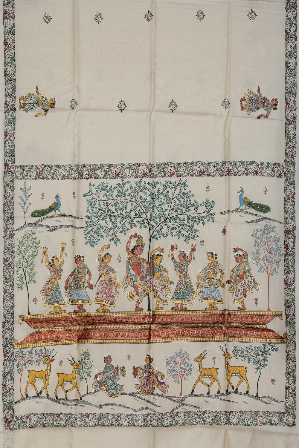 Image of Tussar Silk Patachitra Saree