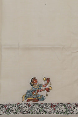 Image of Tussar Silk Patachitra Saree