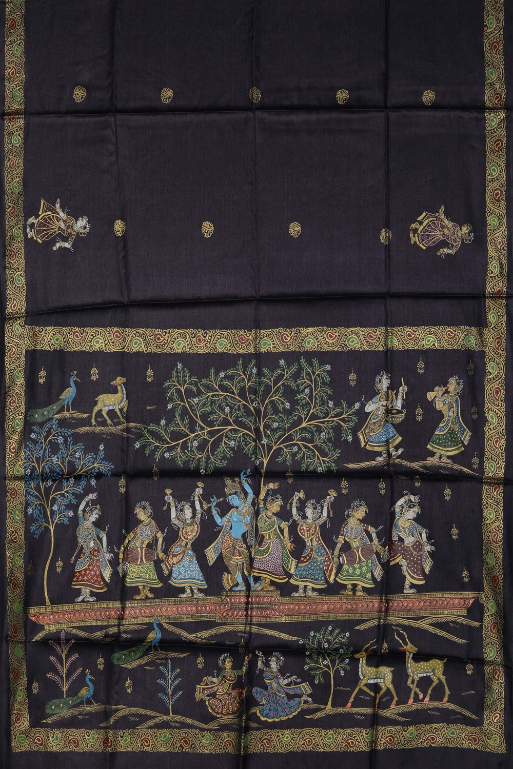 Image of Tussar Silk Patachitra Saree